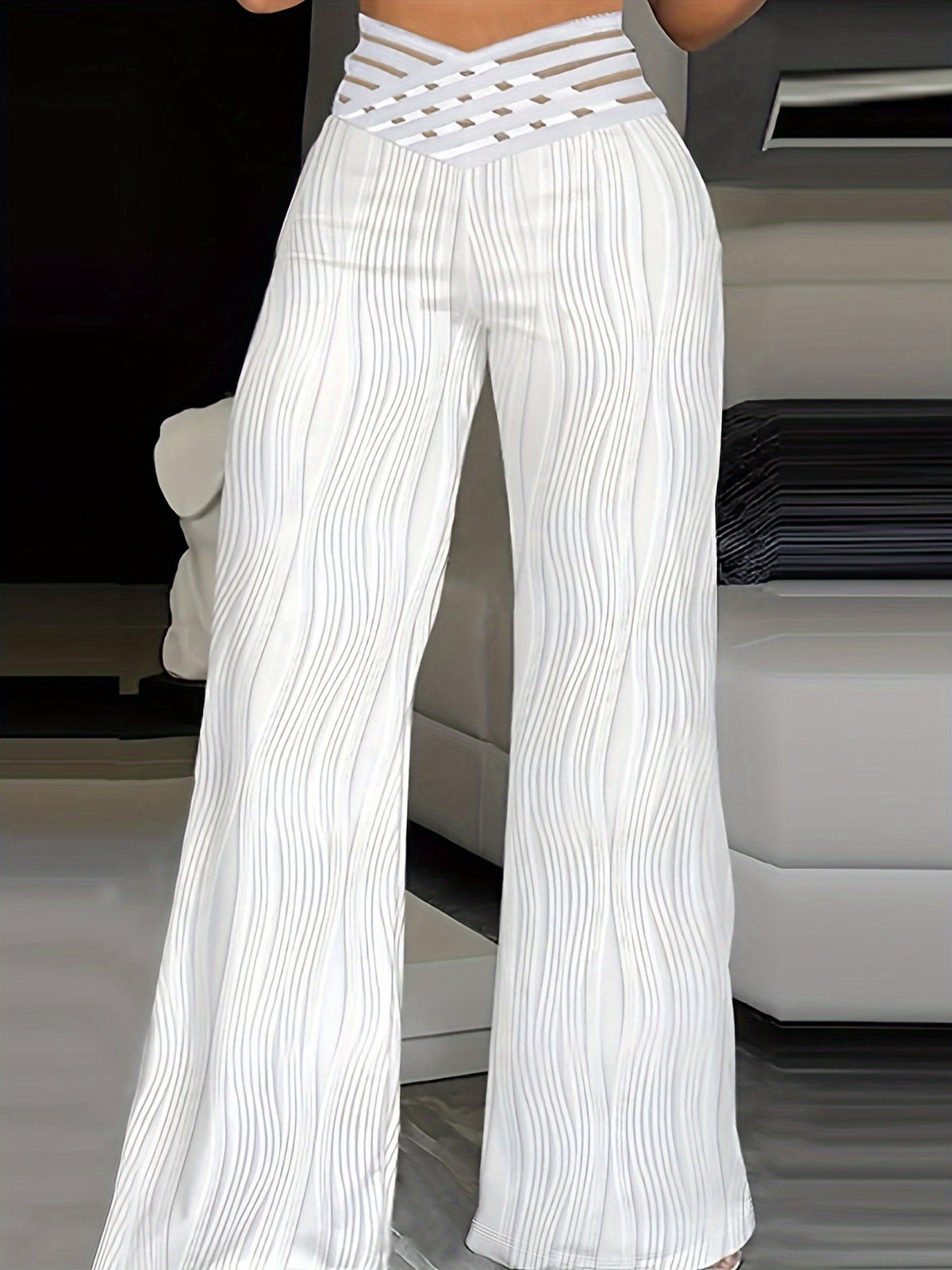 Emma | Pantalon Taille Haute Croisé