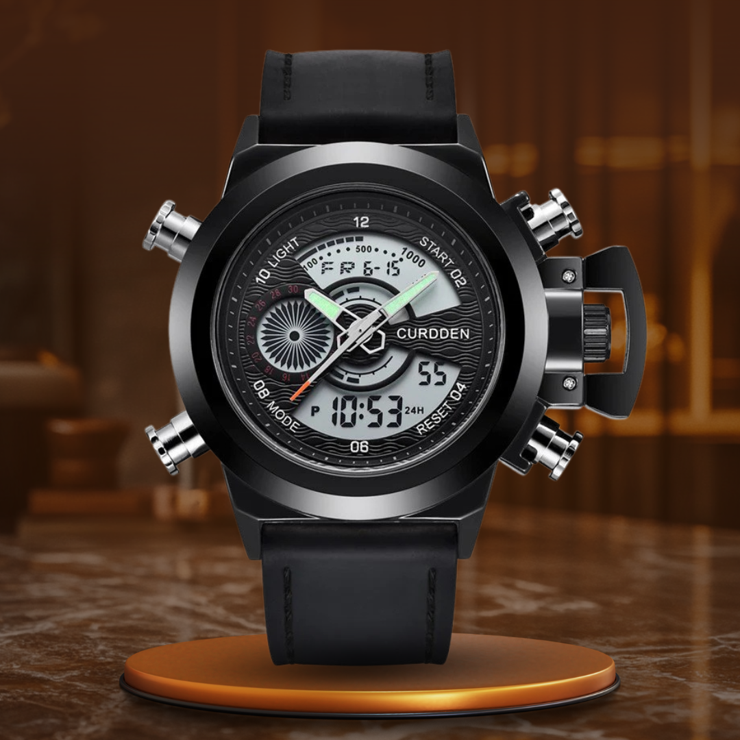 Montre chronographe de mode Double Time d'Olsen & Olsen