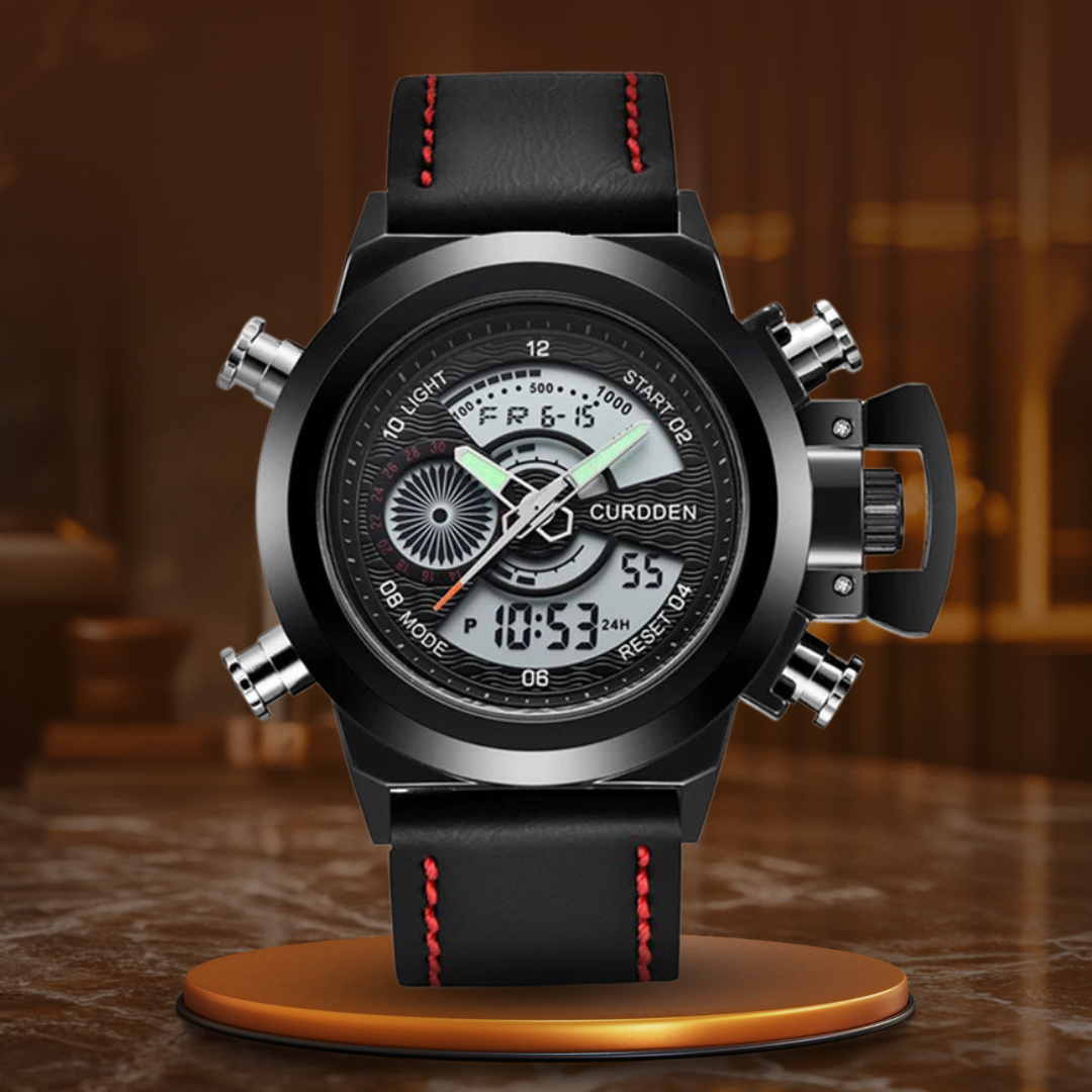 Montre chronographe de mode Double Time d'Olsen & Olsen