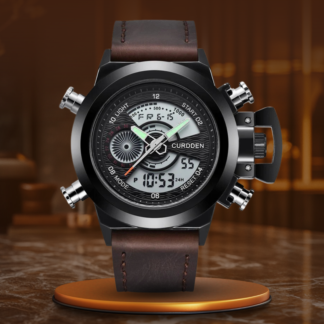 Montre chronographe de mode Double Time d'Olsen & Olsen