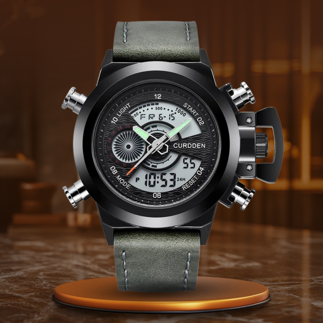 Montre chronographe de mode Double Time d'Olsen & Olsen