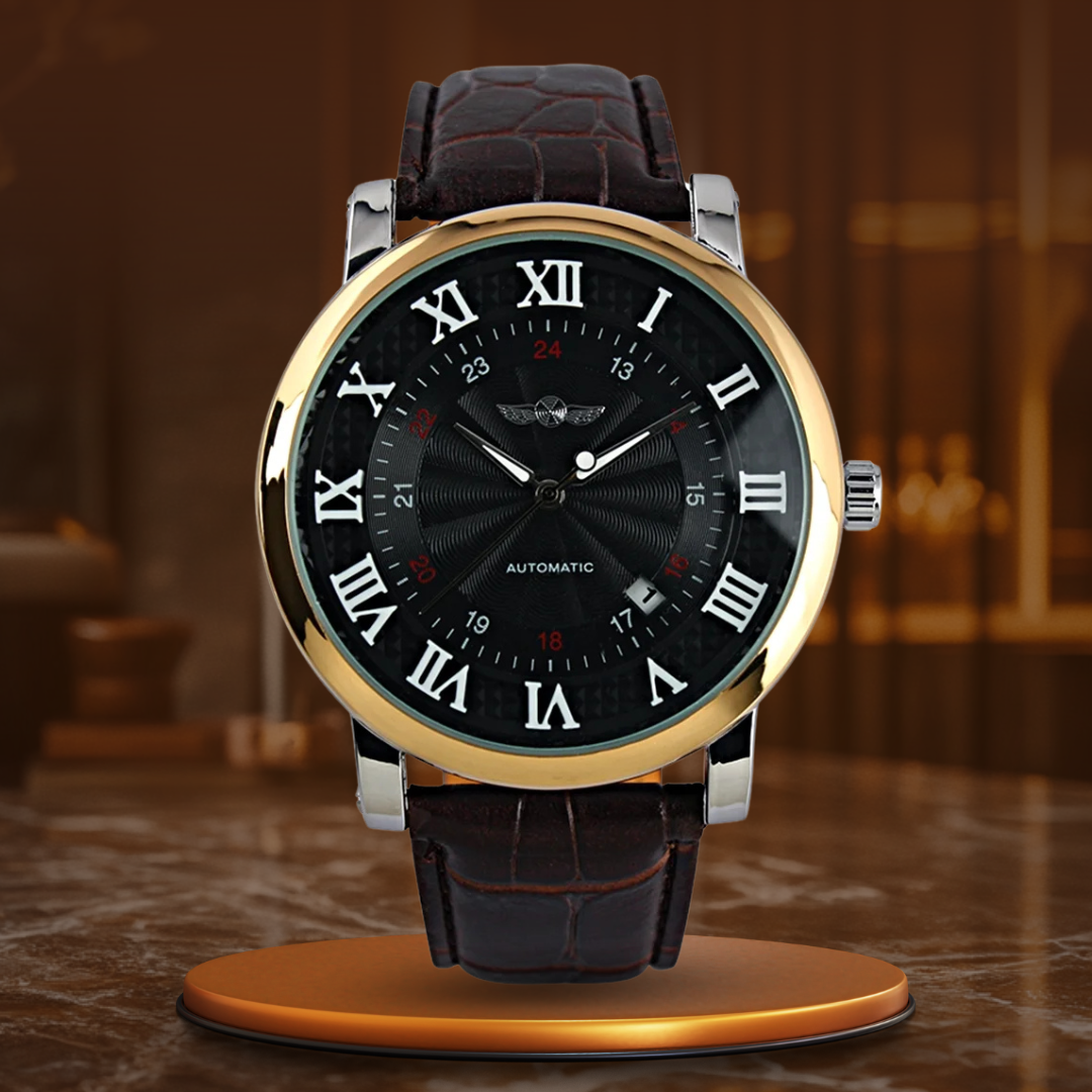 Montre Automatique Complète en Cuir de Luxe™ - Olsen & Olsen