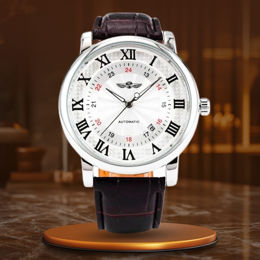 Montre Automatique Complète en Cuir de Luxe™ - Olsen & Olsen