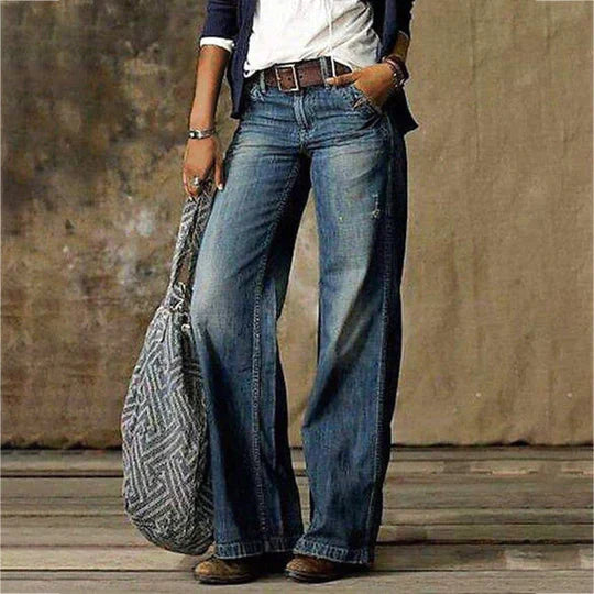 Lina - Jeans Wide Leg Rétro