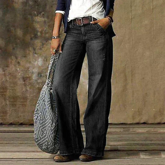 Lina - Jeans Wide Leg Rétro