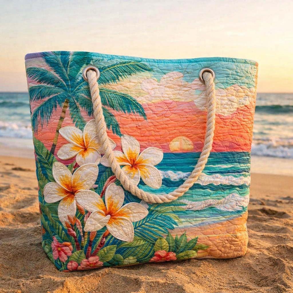 Sac de Plage Matelassé Vibe Tropical