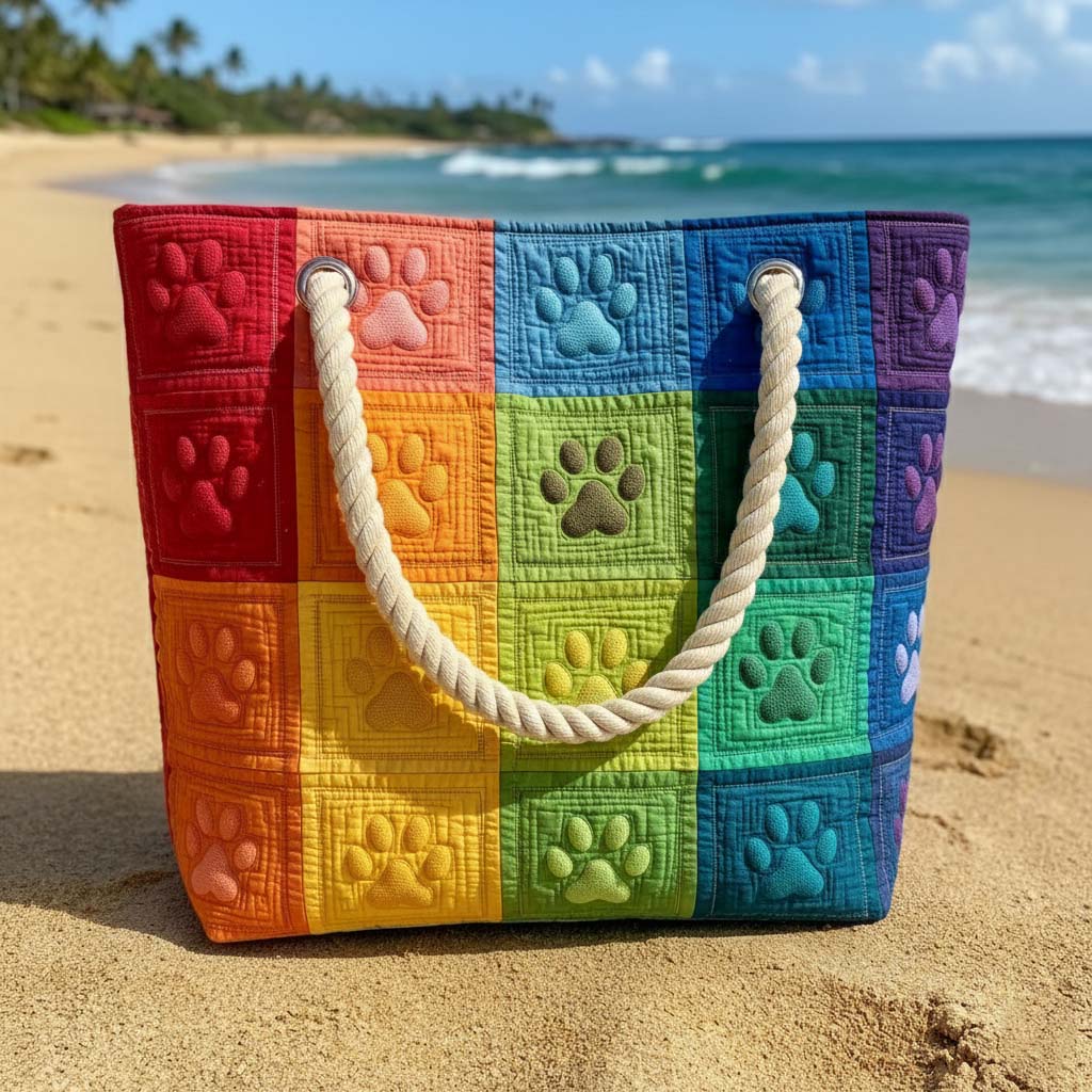 Sac de Plage Matelassé Poot Patch