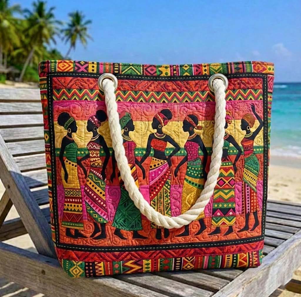 Sac de Plage Matelassé Melanin Queens