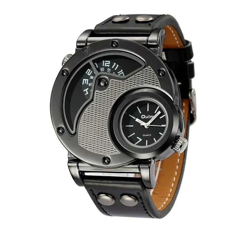Montre Quartz Luxe à Double Fuseau Horaire Olsen & Olsen™