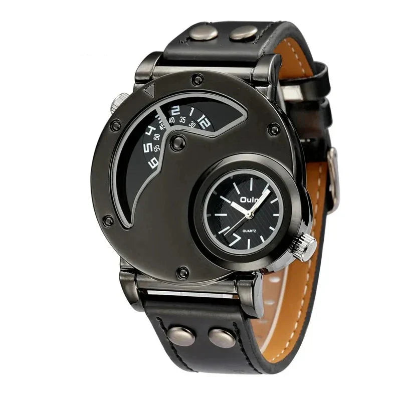 Montre Quartz Luxe à Double Fuseau Horaire Olsen & Olsen™