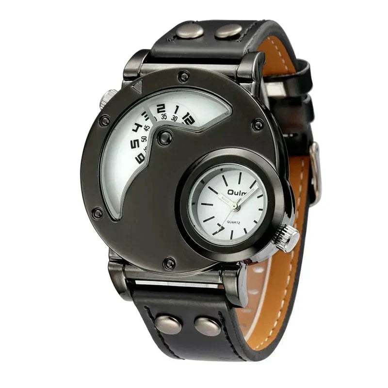 Montre Quartz Luxe à Double Fuseau Horaire Olsen & Olsen™