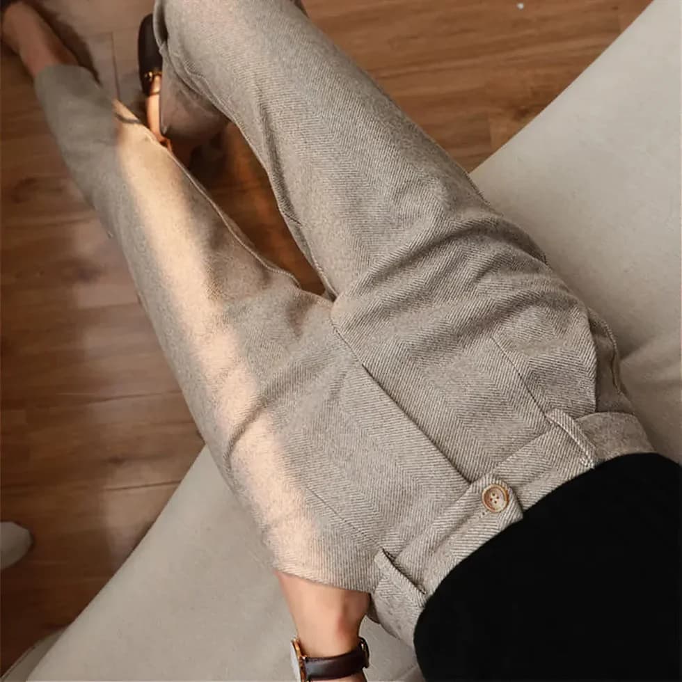 Lea | Pantalon Plissé Femme
