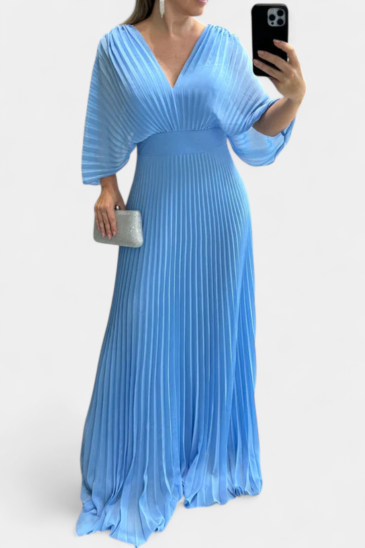Robe Plissée Odele avec Dos Découvert