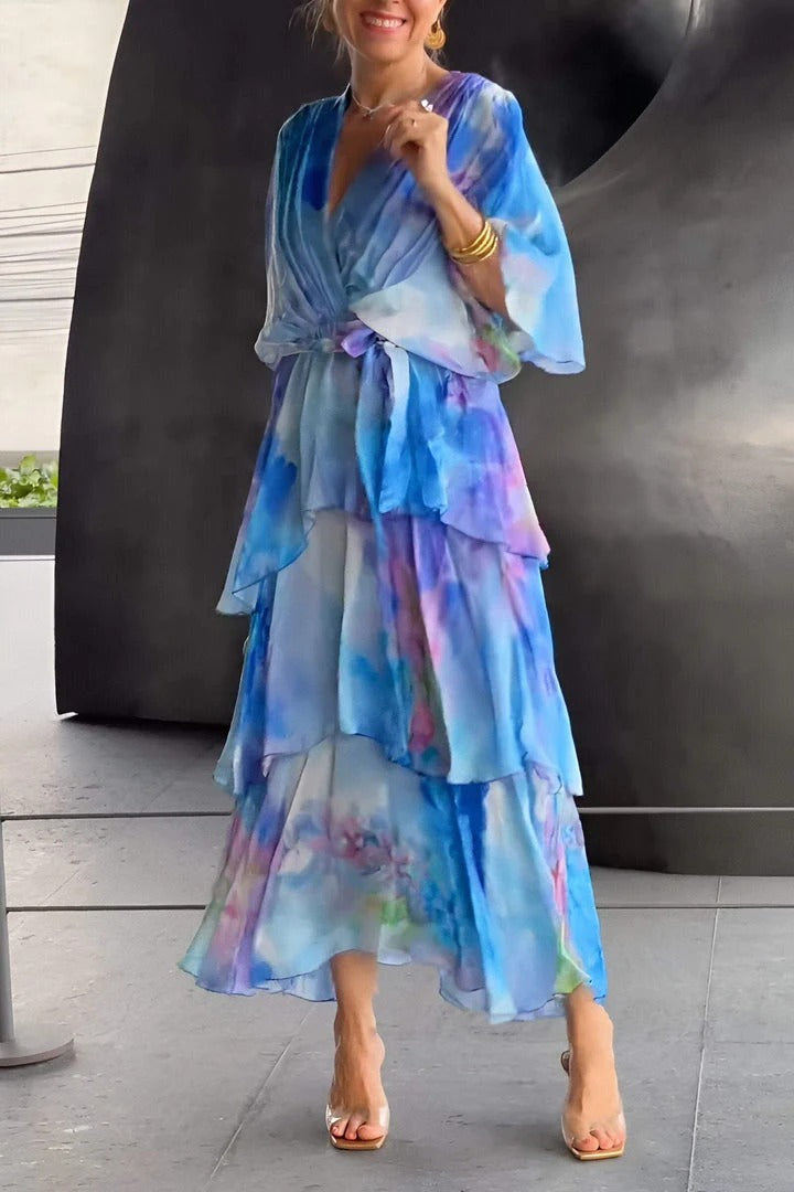 Diana | Robe V-Neck Éblouissante