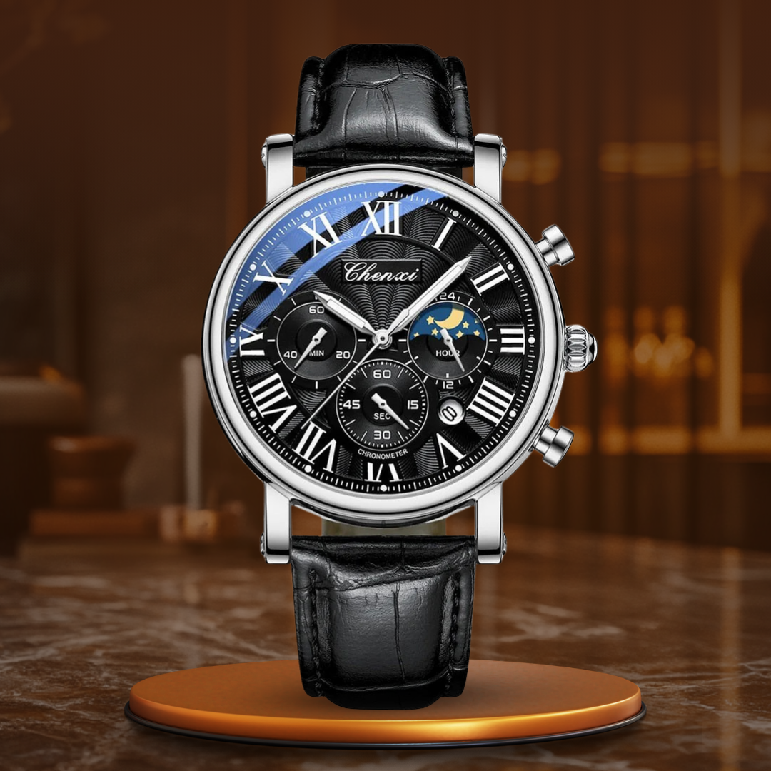 Montre Quartz avec Bracelet en Cuir de Luxe™ - Olsen & Olsen