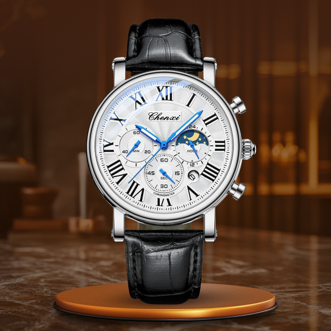 Montre Quartz avec Bracelet en Cuir de Luxe™ - Olsen & Olsen