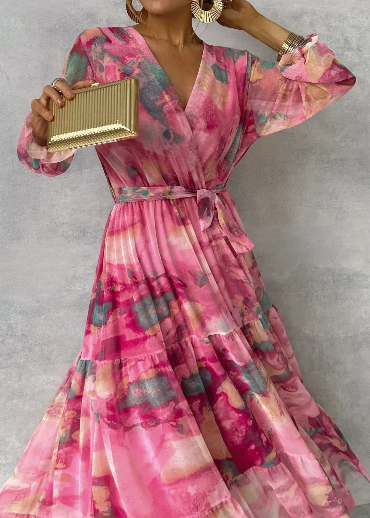 Meli | Robe portefeuille avec imprimé floral
