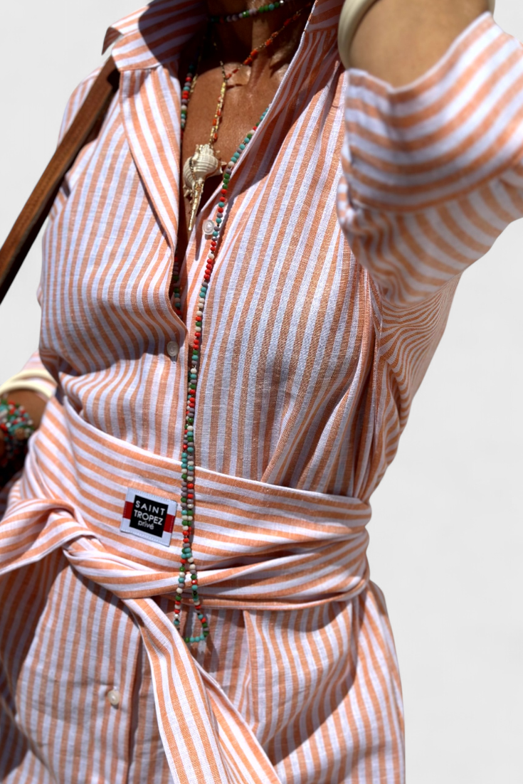 Robe Chemise Rayée Sherlyn Intemporelle