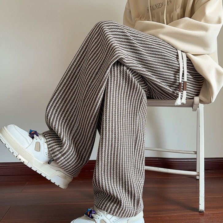 XAVIERA – PANTALONS DE SURVÊTEMENT RELAXÉS EN CHEVRON MODERNE