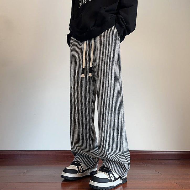 XAVIERA – PANTALONS DE SURVÊTEMENT RELAXÉS EN CHEVRON MODERNE