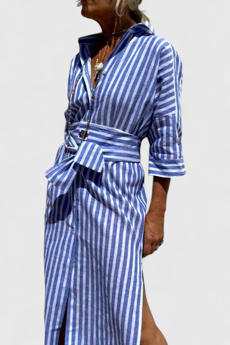 Robe Chemise Rayée Sherlyn Intemporelle