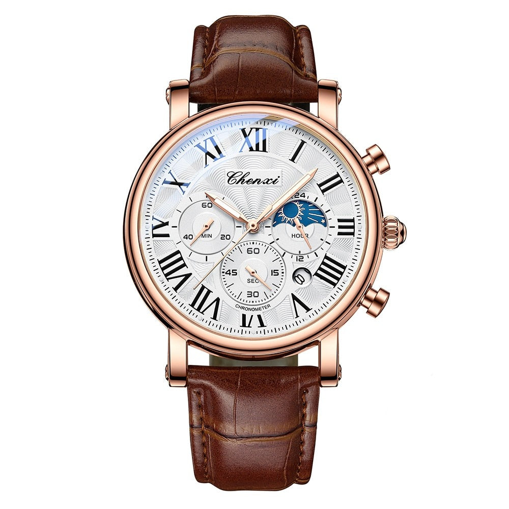 Montre Quartz avec Bracelet en Cuir de Luxe™ - Olsen & Olsen