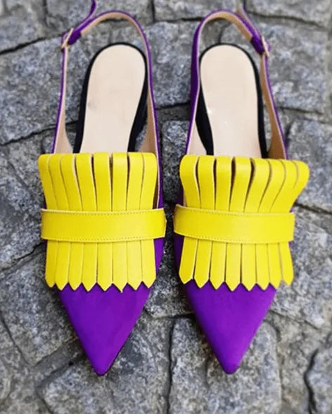 DÉCOLLETÉ AVEC TALON OUVERT À L'ARRIÈRE