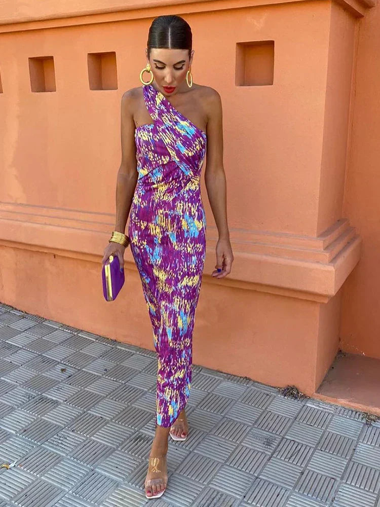 Irmgardi | Elegant One-Shoulder Dress
