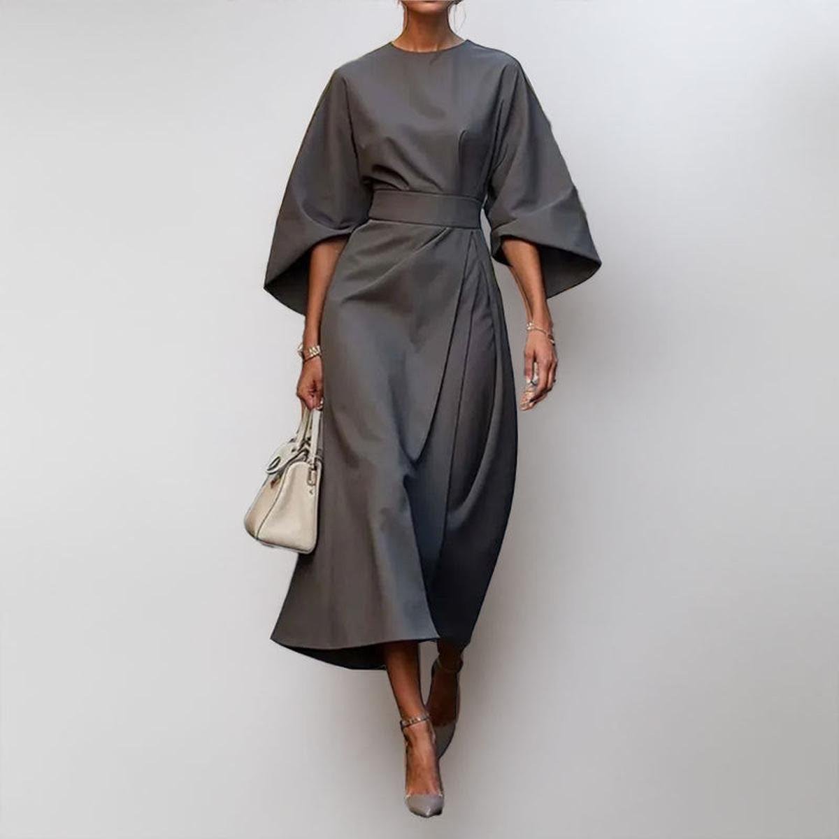 Eldra™ | Robe Maxi avec Manches Chauve-Souris