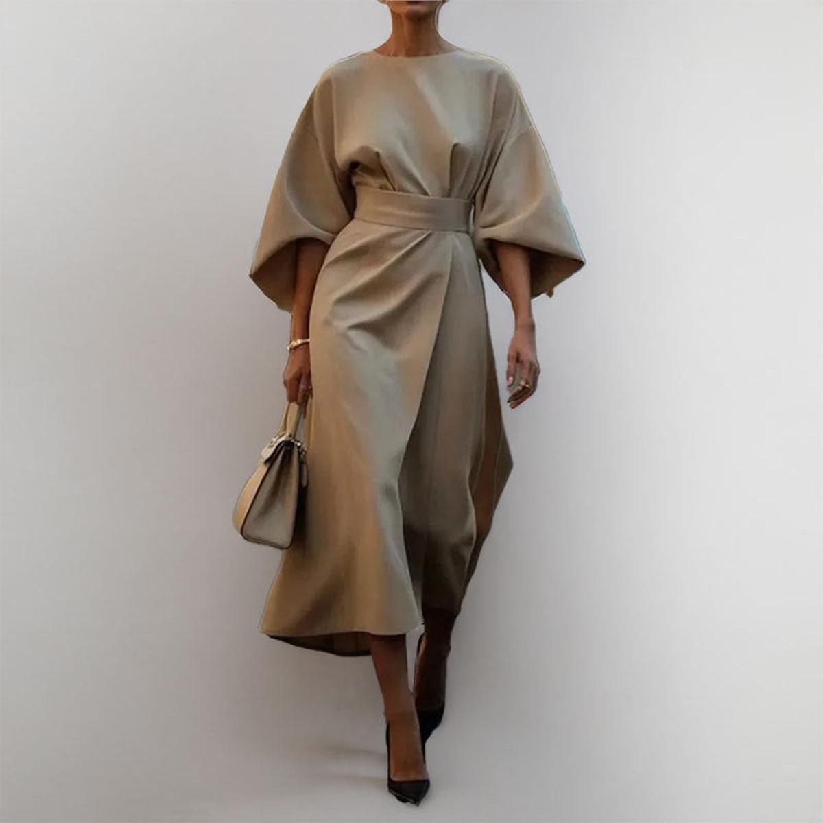 Eldra™ | Robe Maxi avec Manches Chauve-Souris