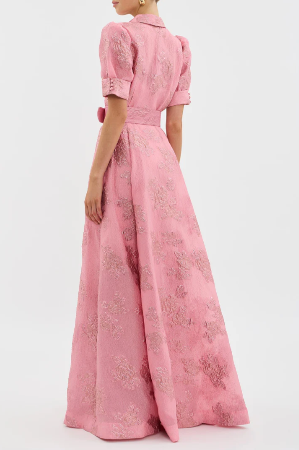 Embroidered Waist Dress Roselle