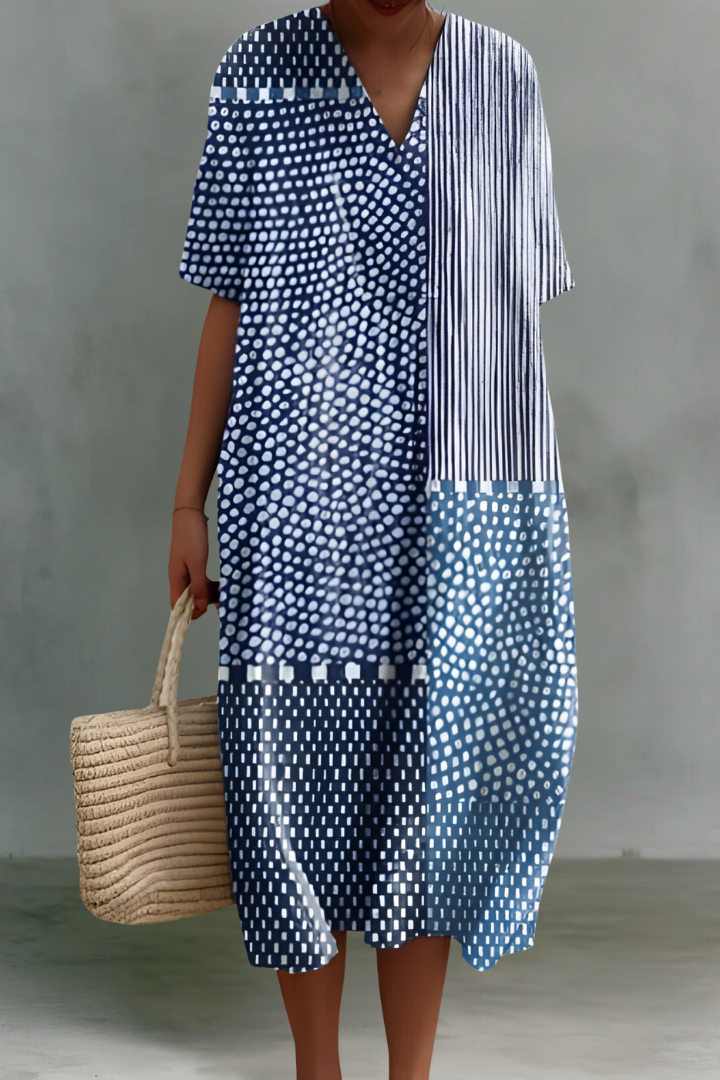 Christy | Robe Midi en Lin à Col V