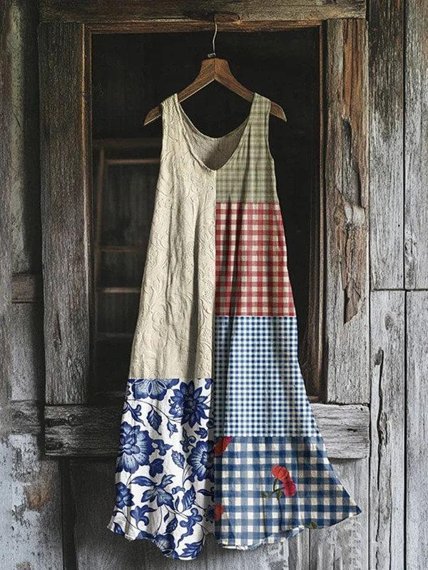 Robe Tank en Patchwork Vintage