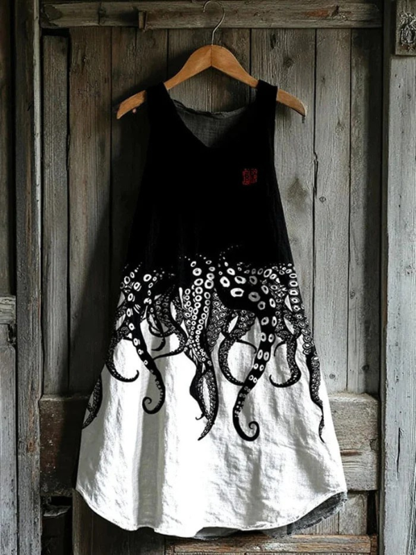 Robe Tank à Tentacule de Poulpe Japonais
