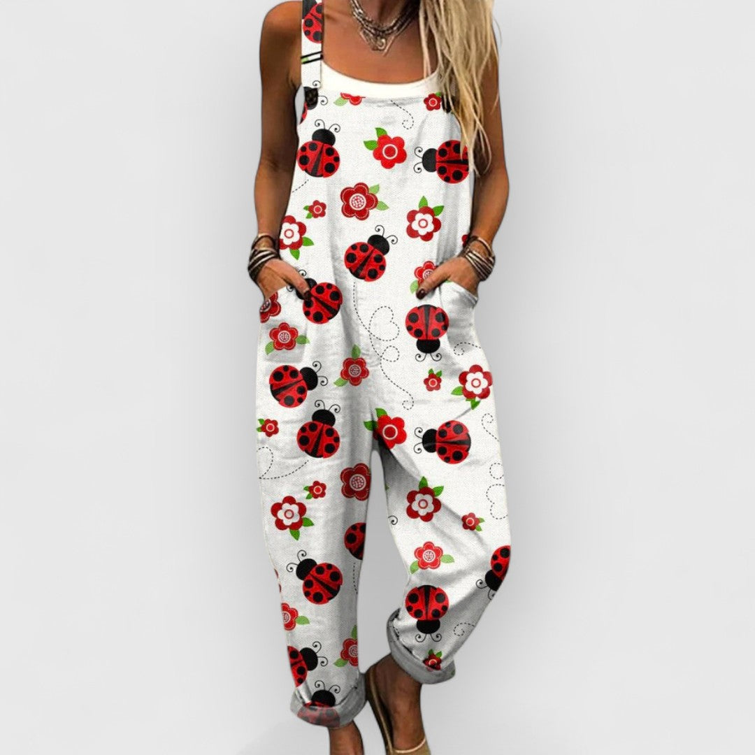 Evelyn | Vintage Floral Jumpsuit for a Unique Look