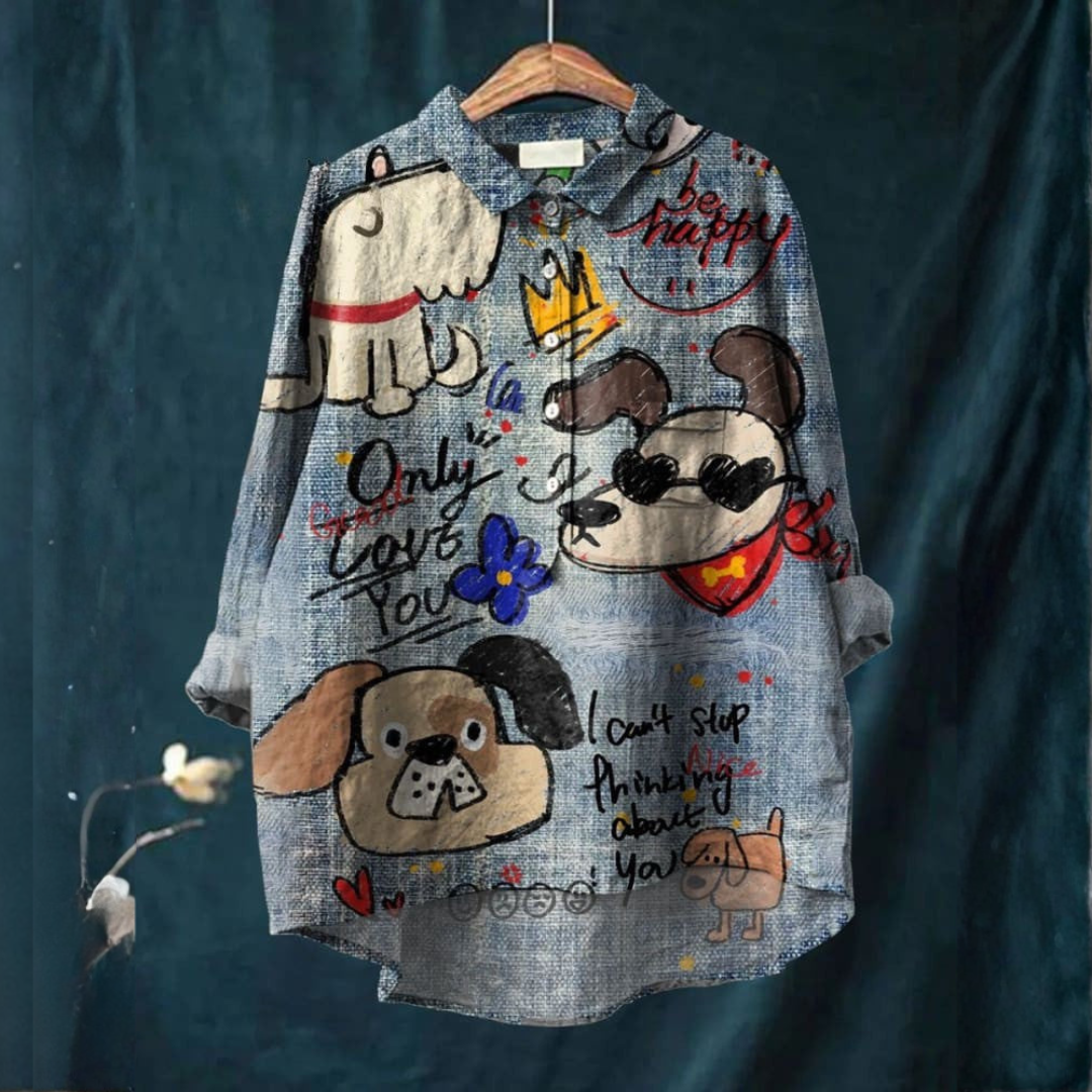 Mia | T-shirt Amoureux des Chiens Doodle