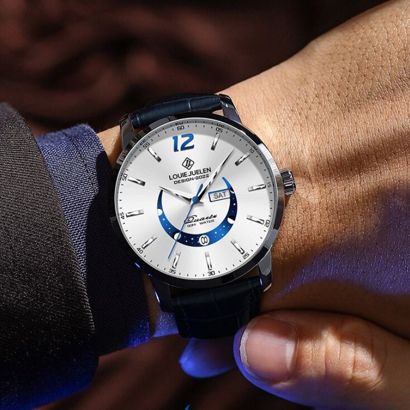 Montre Élegante Luminous Moon Phase™