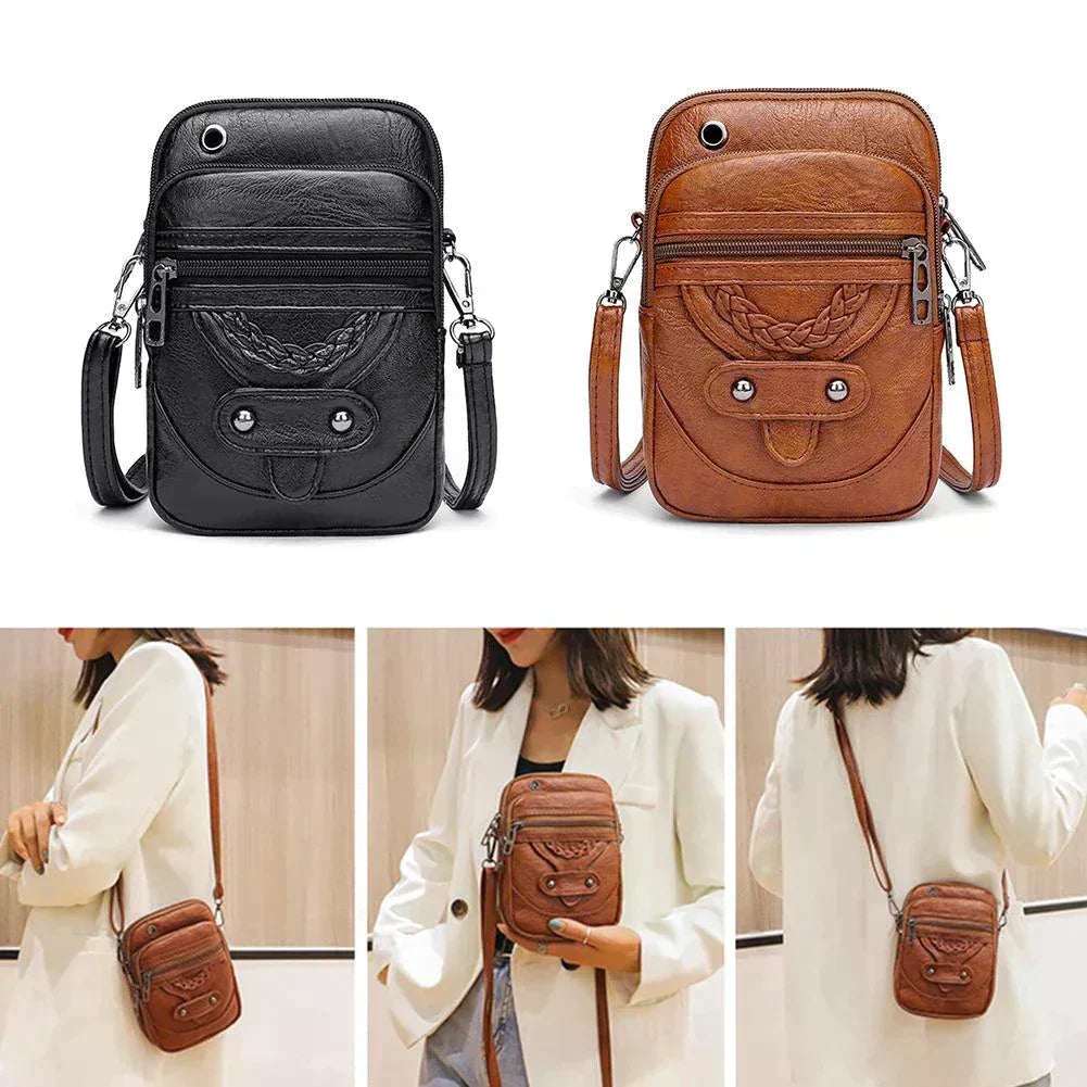 Vellana - Sac à bandoulière en cuir vintage