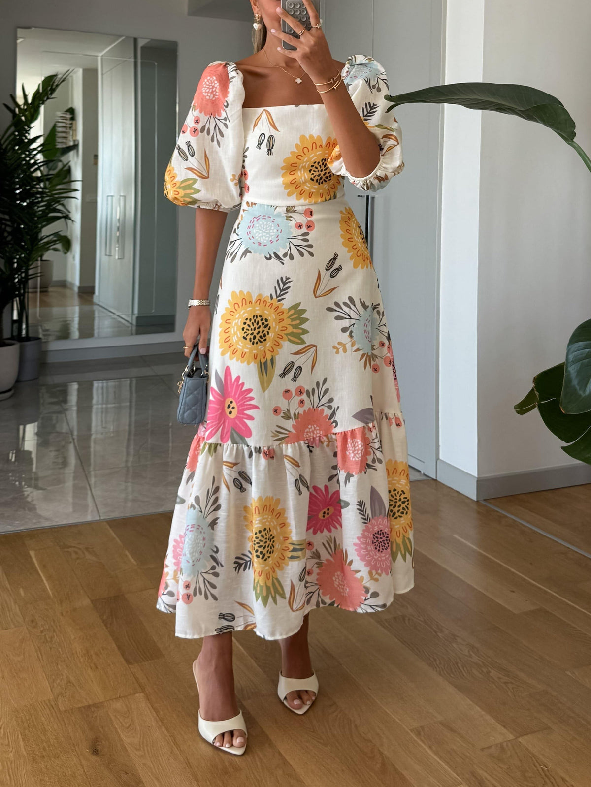 SAVINÉ™ | Elegant Dress with Square Neckline
