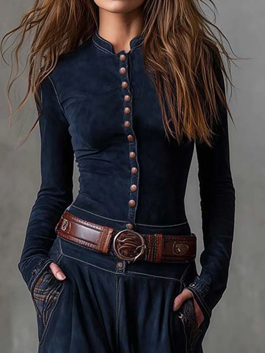 Michelle | Robe en Suède avec Ceinture