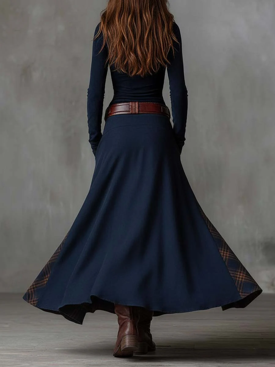 Michelle | Suede Dress with Belt