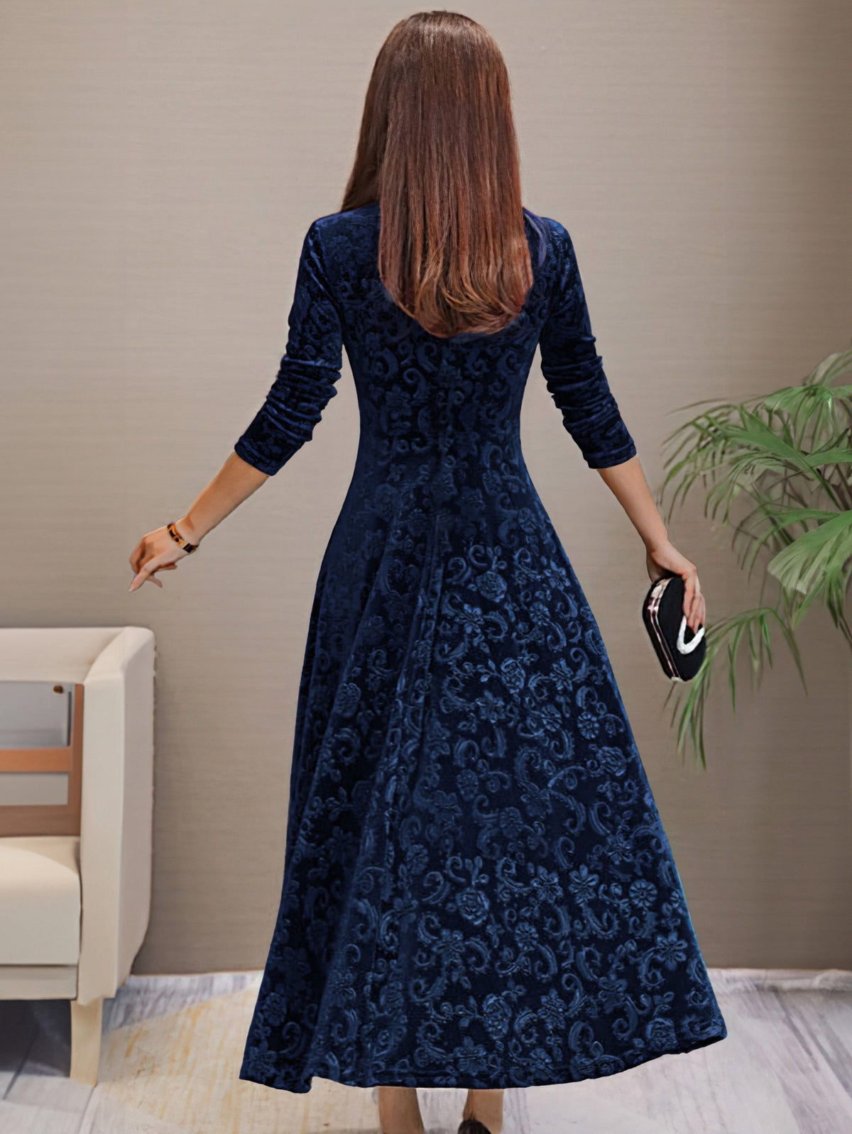 Denise | Robe Élégante en Velours