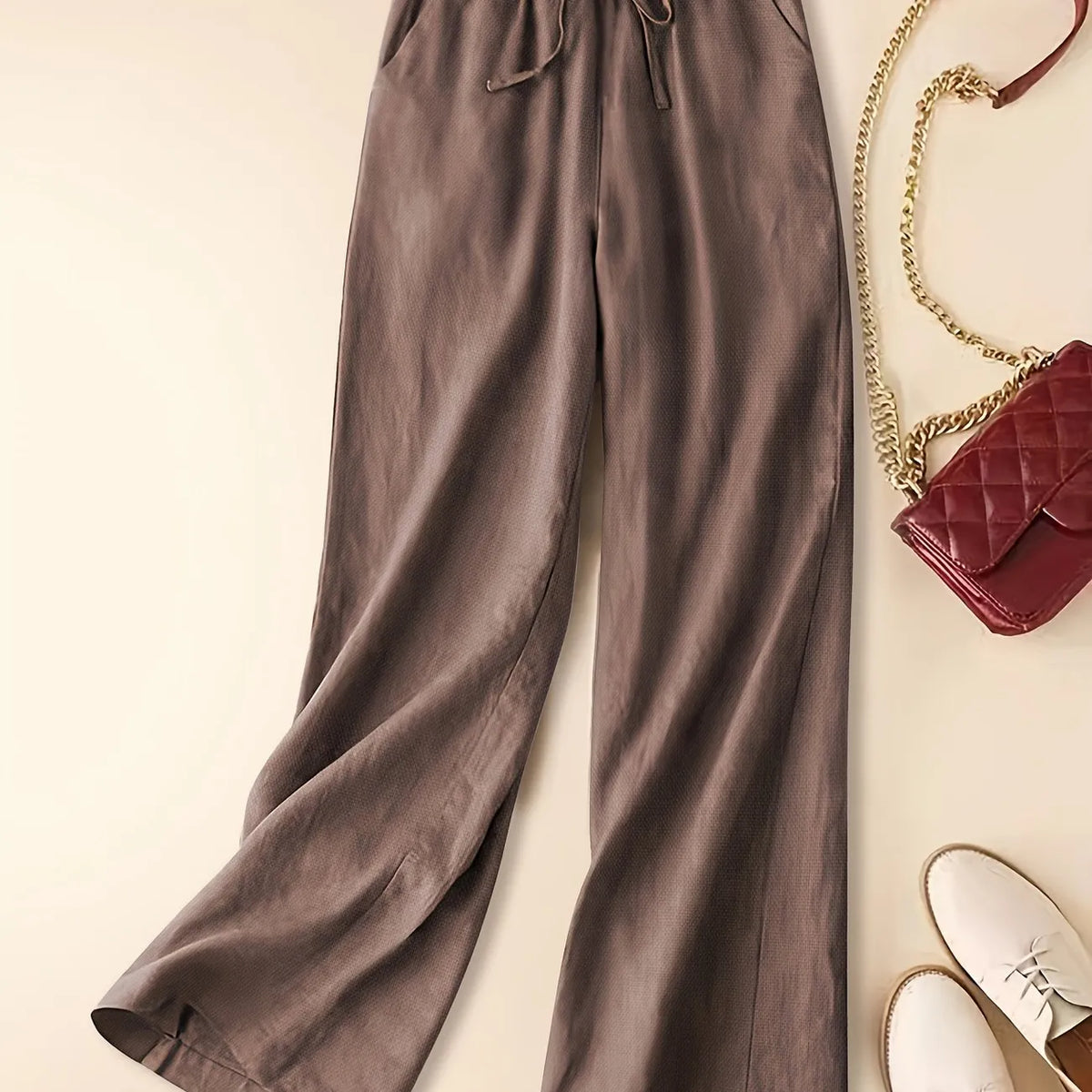 Tina - Pantalon en Lin Détendu