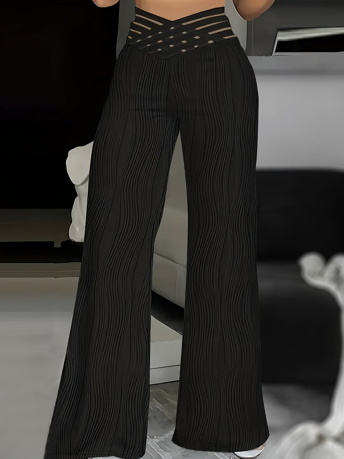 Emma | Pantalon Taille Haute Croisé