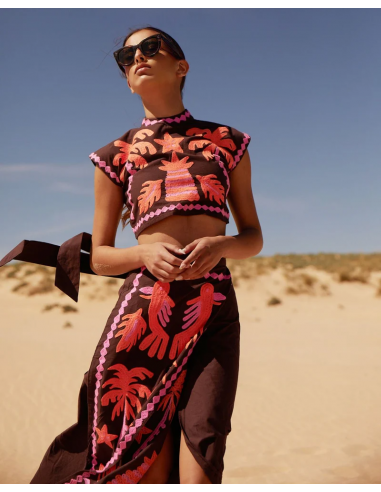 Katia - Top and Printed Skirt Set