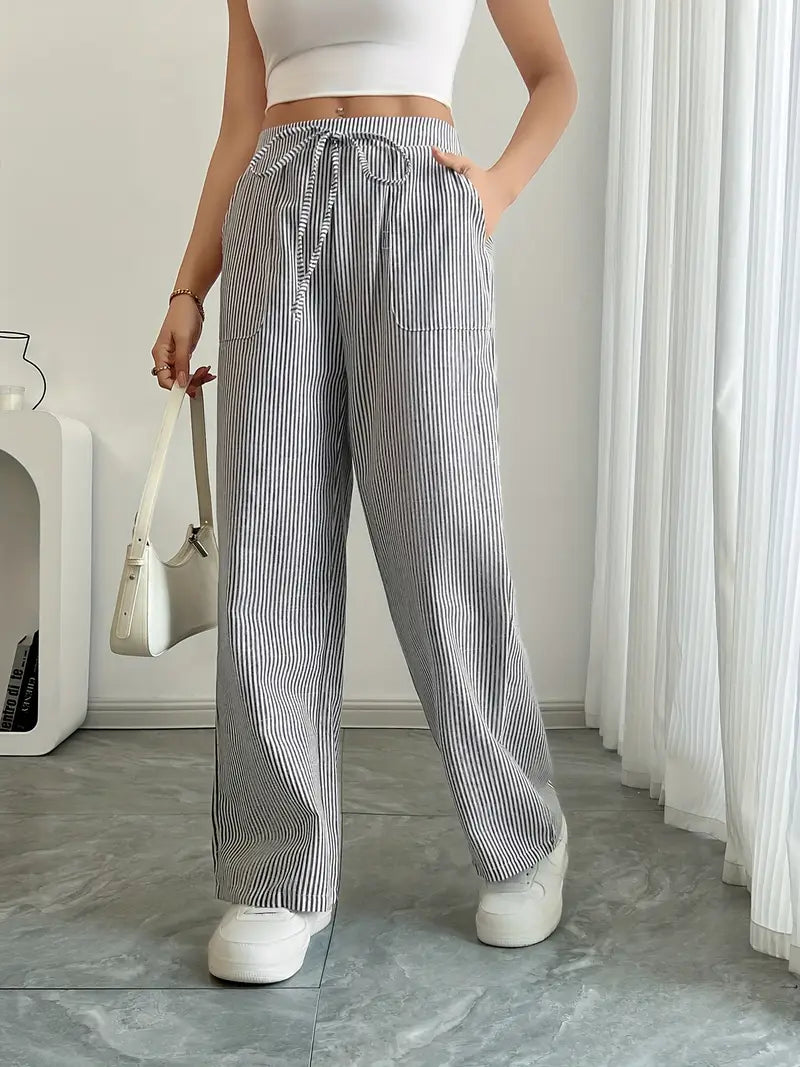 Alina | Pantalons Décontractés Stylés à Cordon