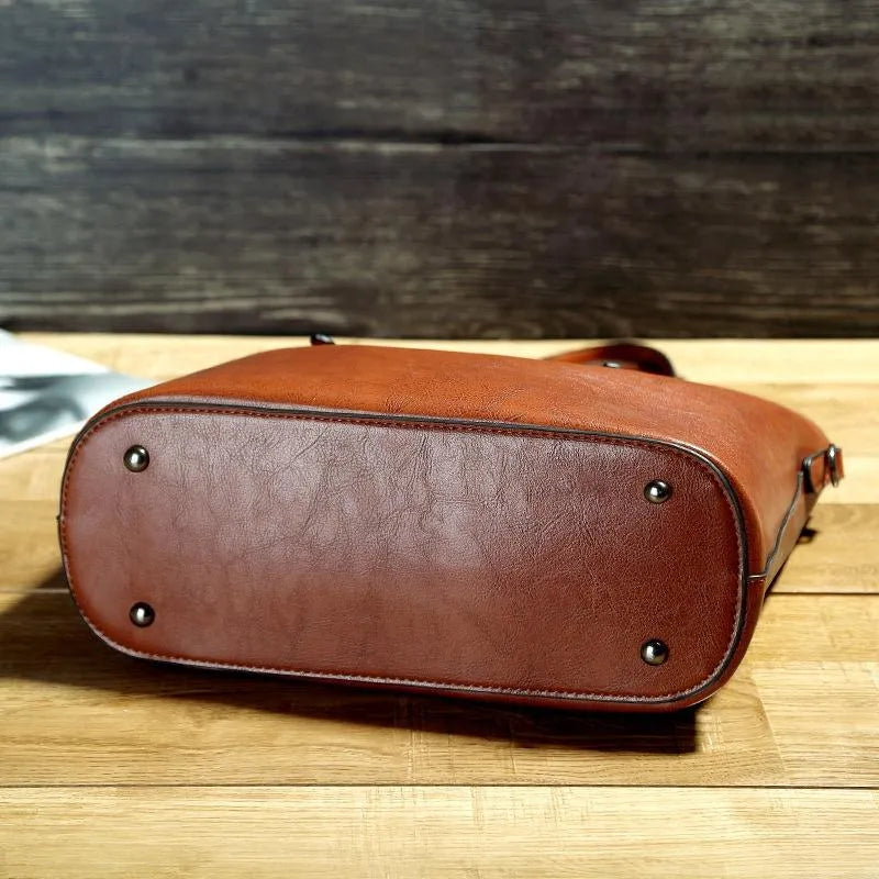 Nicole - Sac à bandoulière en cuir vintage