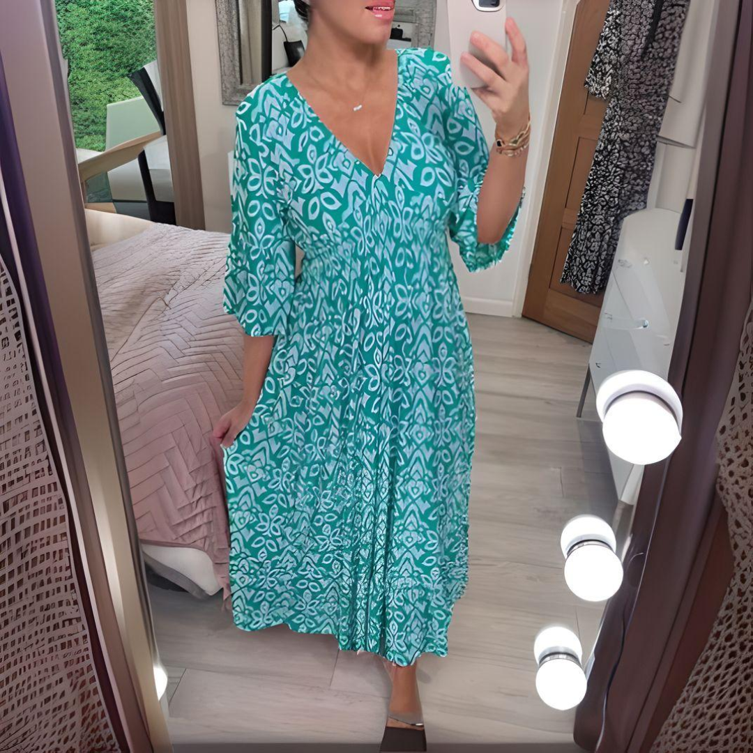 Livia – Printed Boho Dress
