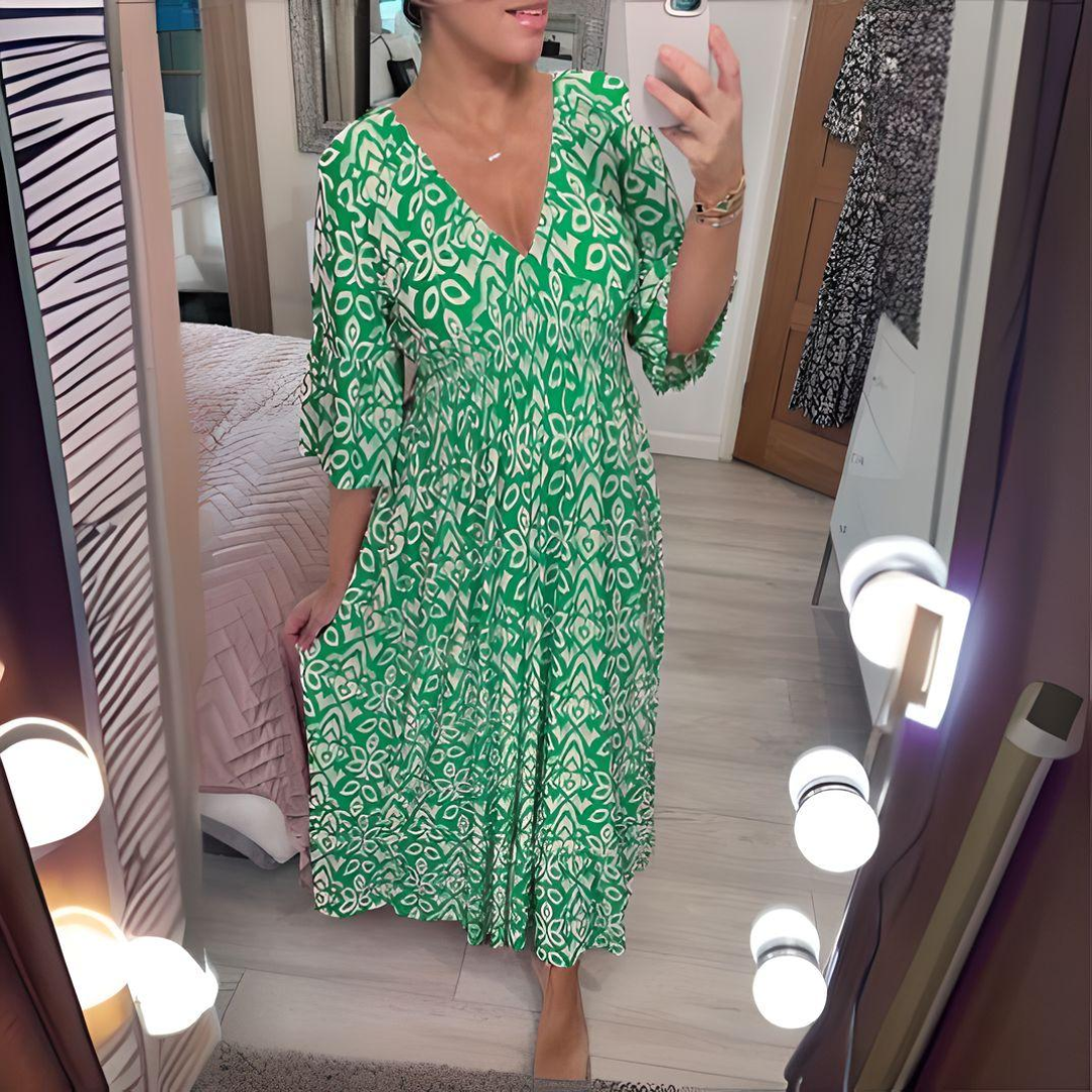 Livia – Printed Boho Dress