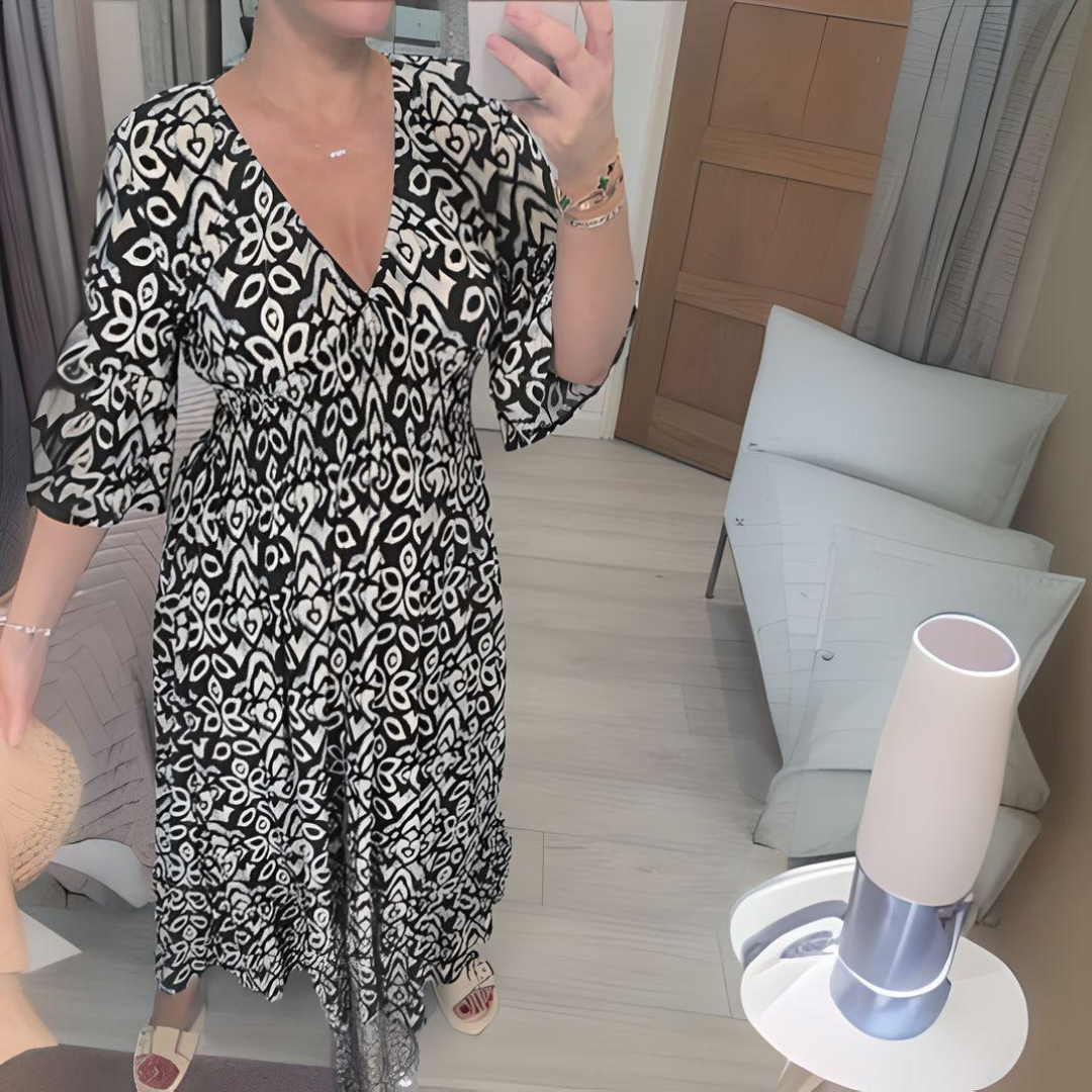 Livia – Printed Boho Dress